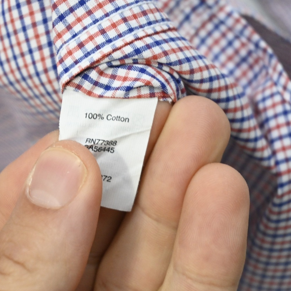 J.CREW Button Up Dress Shirt Plaid Long Sleeve Front Pocket Mens Size Large - Picture 8 of 10